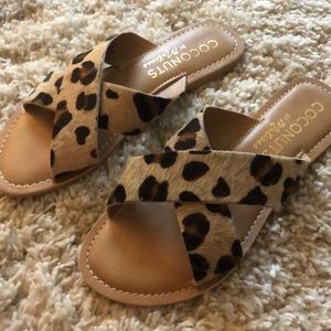 Leopard sandals
